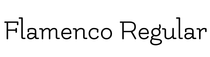 Flamenco Regular Font