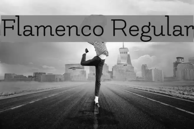 Flamenco Regular Font examples