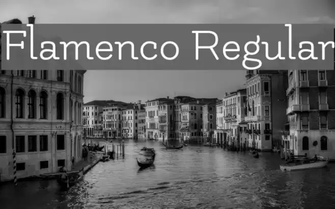 Flamenco Regular Font examples