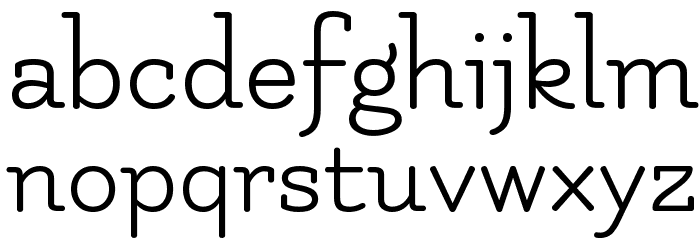Flamenco Regular Font LOWERCASE