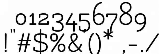 Flamenco Font OTHER CHARS