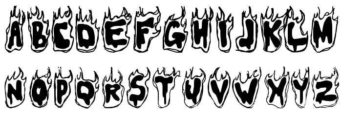 Flamer Font LOWERCASE