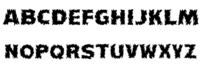 Flames Font LOWERCASE
