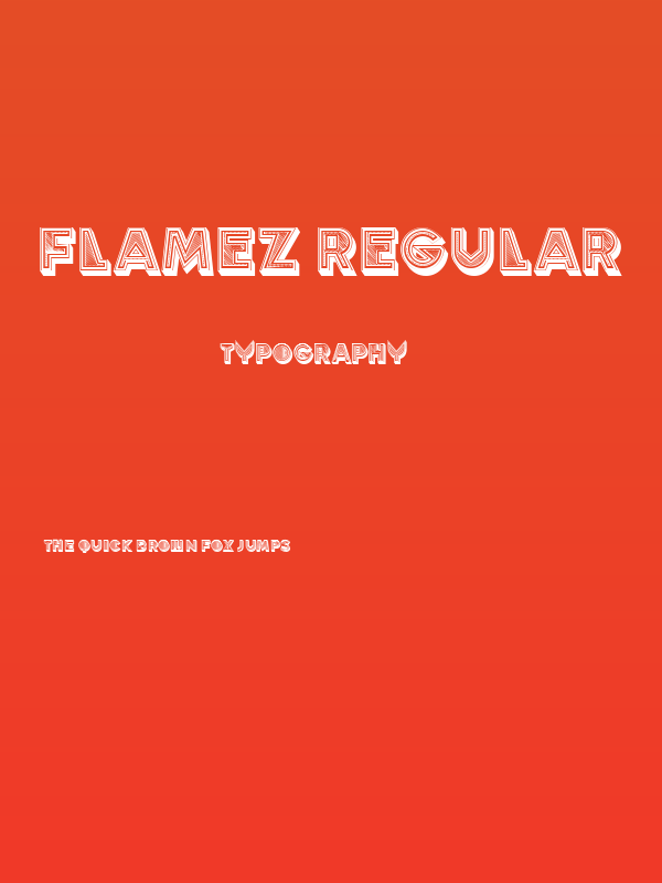 Flamez Regular Poster