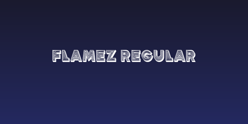 Flamez Regular Social Header