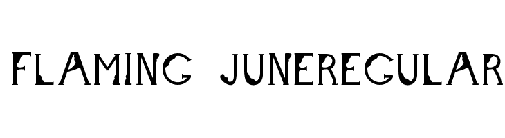 Flaming JuneRegular  font caratteri gratis