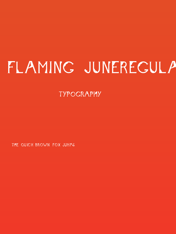 Flaming JuneRegular Poster