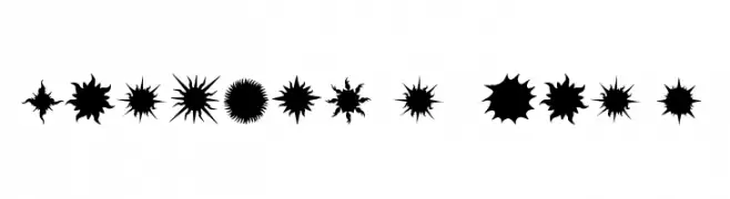 Flaming Stars  Splatters  Descarca Fonturi Gratis