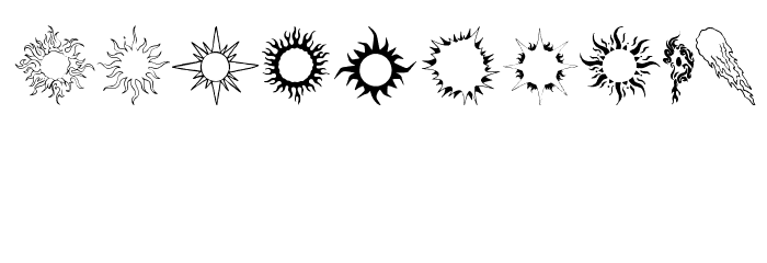 Flaming Stars Splatters Font OTHER CHARS