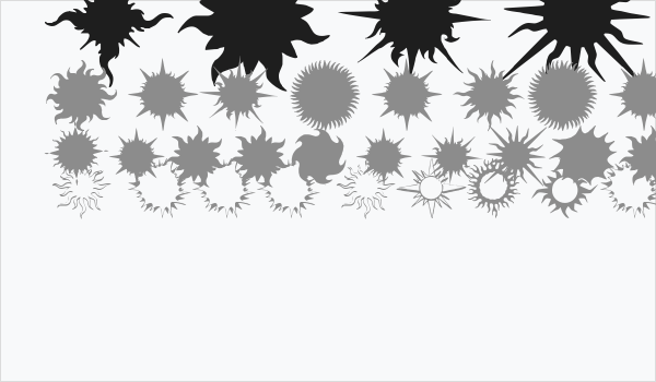 Flaming Stars  Splatters Business Card