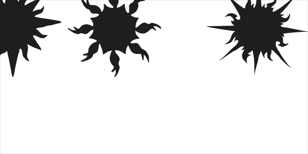 Flaming Stars  Splatters Logo