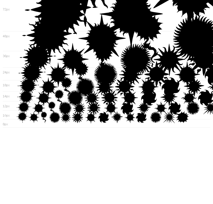 Flaming Stars  Splatters Waterfall