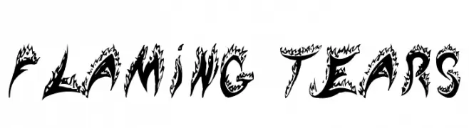 Flaming Tears  Descarca Fonturi Gratis