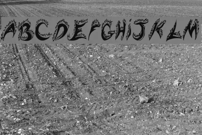 Flaming Tears Font examples