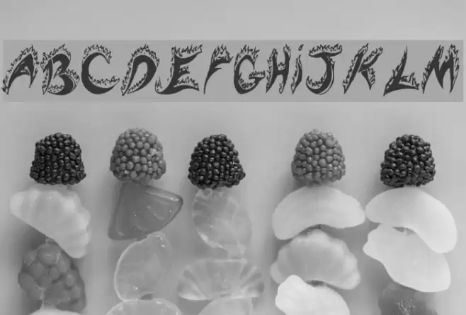 Flaming Tears Font examples