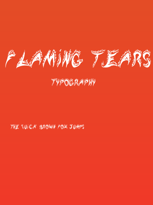 Flaming Tears Poster