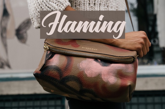 Flaming Font examples