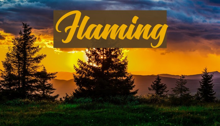 Flaming Font examples