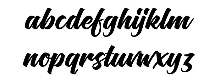 Flaming Font LOWERCASE