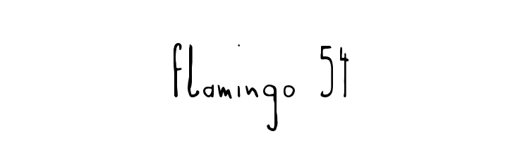 Flamingo 54  font caratteri gratis