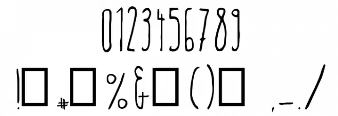 Flamingo 54 Font OTHER CHARS