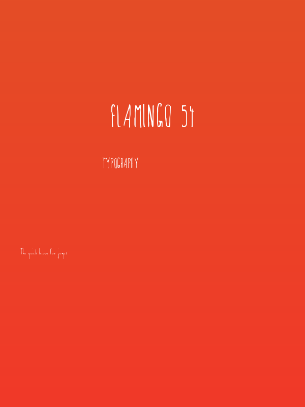 Flamingo 54 Poster