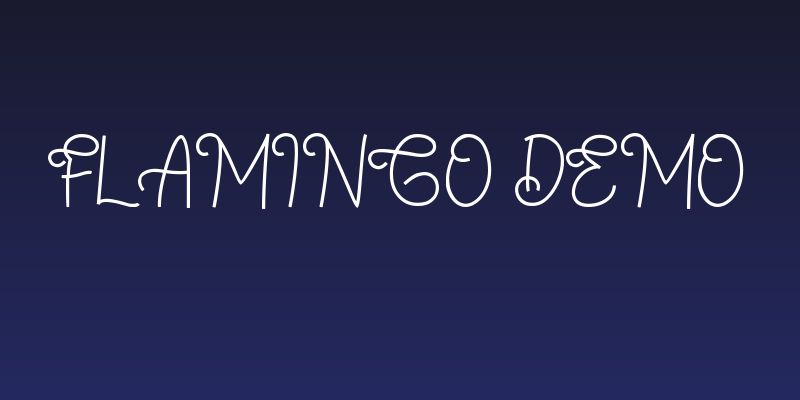 Flamingo DEMO Social Header