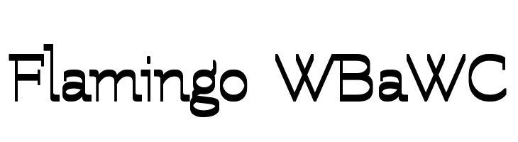 Flamingo WBaWC  Скачать бесплатные шрифты