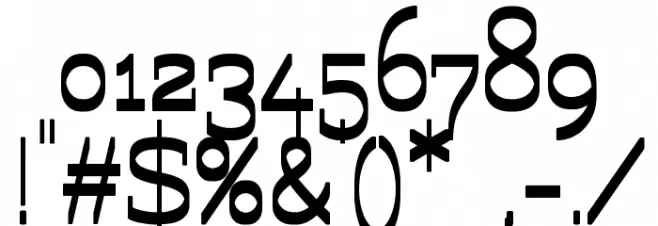 Flamingo WBaWC Font OTHER CHARS