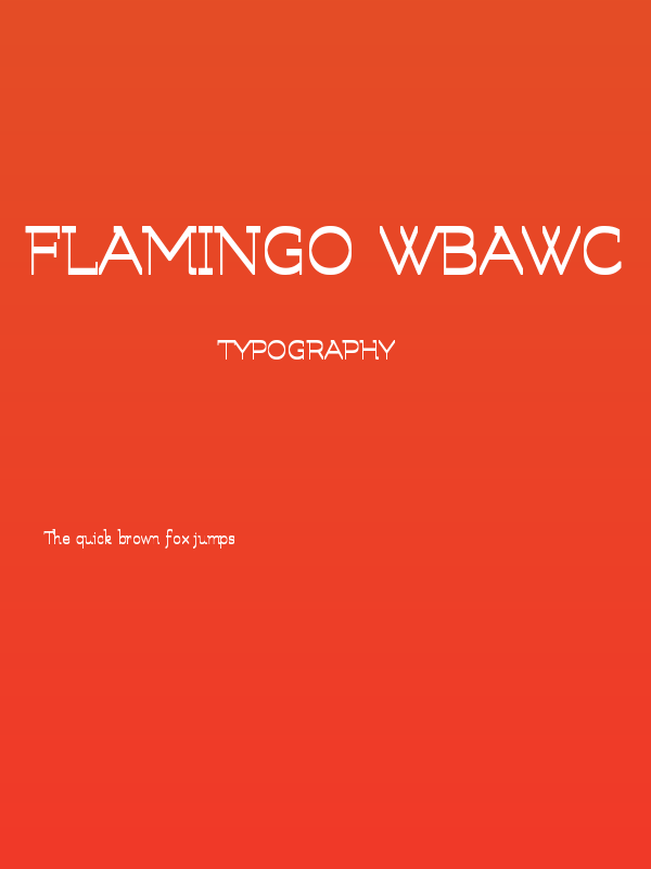 Flamingo WBaWC Poster