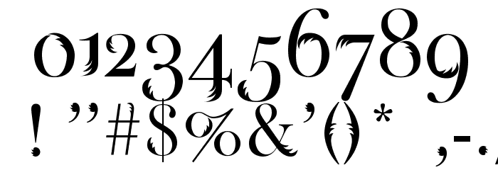 Flamingo Font OTHER CHARS