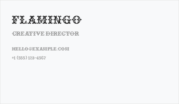 Flamingo Business Card