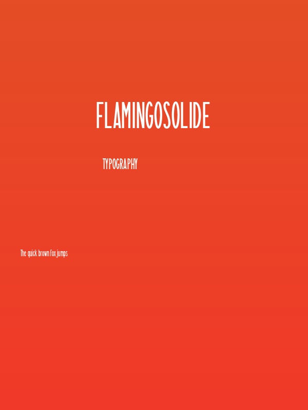FlamingoSolide Poster