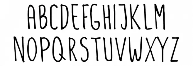 Flamingos Schriftart Groß
