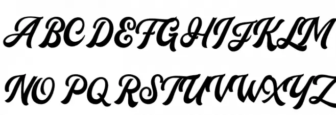 Flanders Script DEMO Font Litere mari