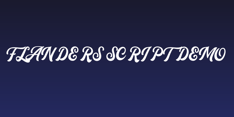 Flanders Script DEMO Social Header