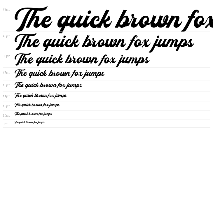 Flanders Script DEMO Waterfall