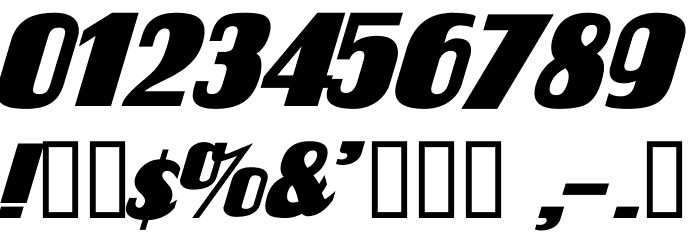 FlandersRide Italic Font OTHER CHARS