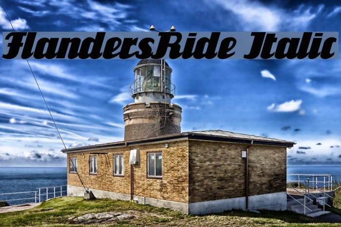 FlandersRide Italic Font examples