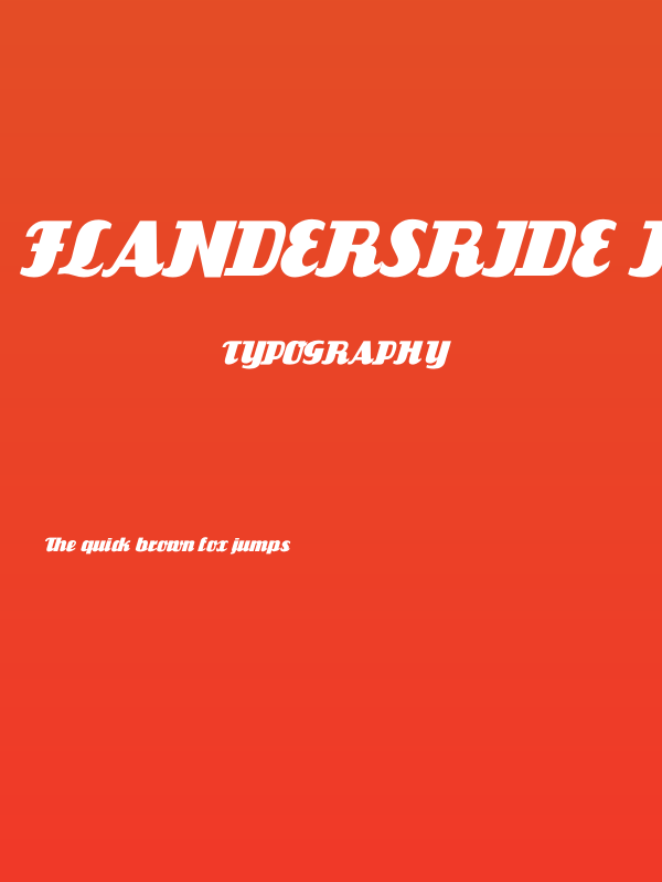FlandersRide Italic Poster