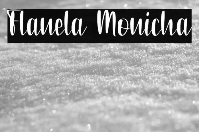 Flanela Monicha Font examples