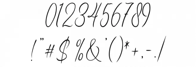 Flanella Font OTHER CHARS