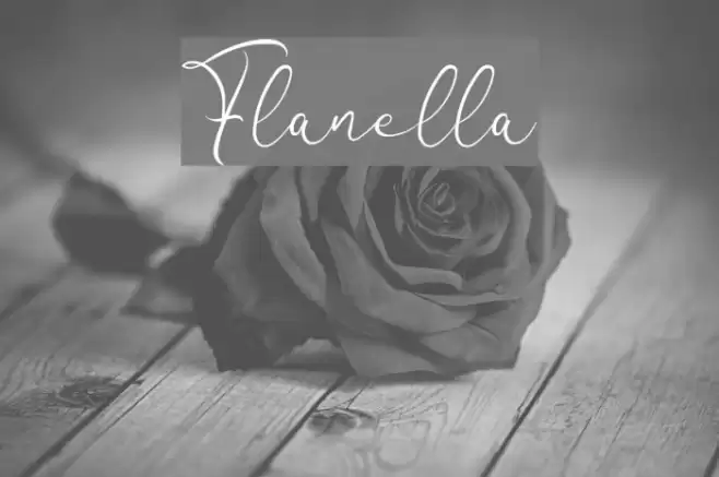 Flanella Font examples