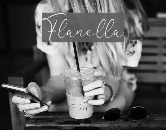 Flanella Font examples