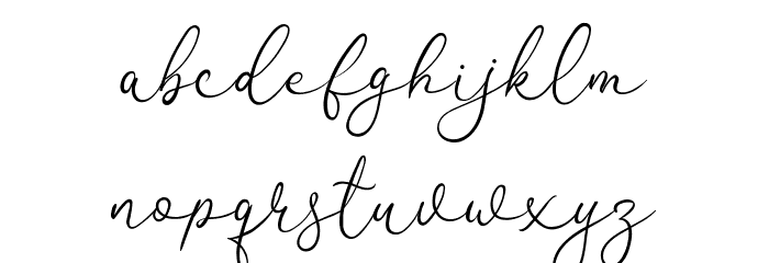 Flanella Font LOWERCASE