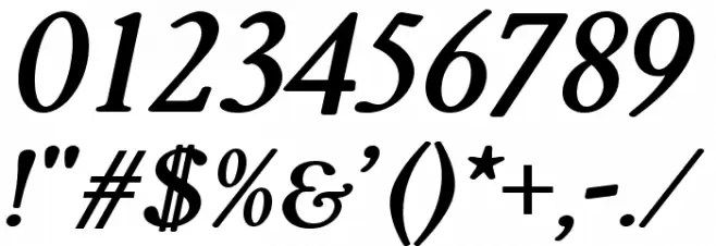 FlankerGriffo-BoldItalic Font OTHER CHARS