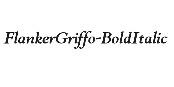 FlankerGriffo-BoldItalic Logo