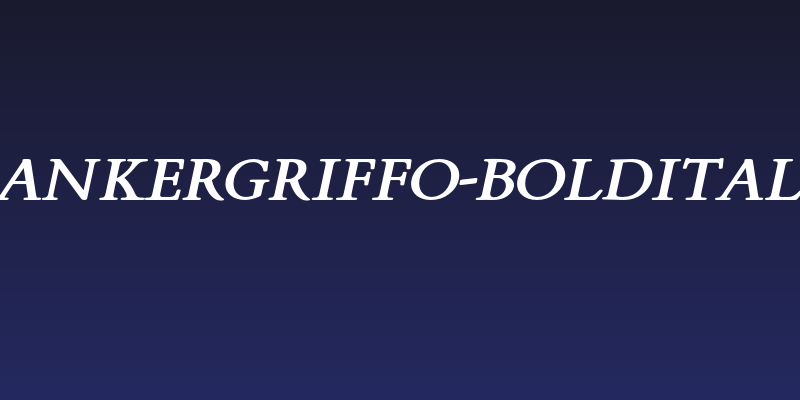 FlankerGriffo-BoldItalic Social Header