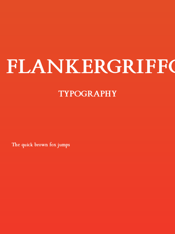 FlankerGriffo-Bold Poster