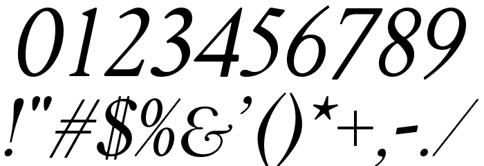 FlankerGriffo-Italic Font OTHER CHARS